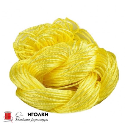 Шнур текстильный шир.4 мм. арт.5803 цв.бледно-желтый уп.200 м.